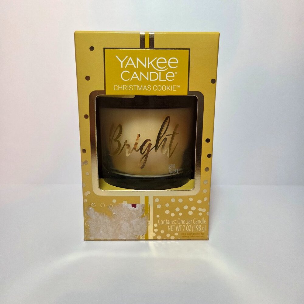 Yankee Candle Christmas Cookie “Bright” 7 oz Jar Candle